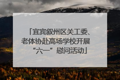 宜宾叙州区关工委、老体协赴高场学校开展“六一”慰问活动