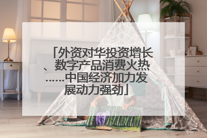 外资对华投资增长、数字产品消费火热……中国经济加力发展动力强劲