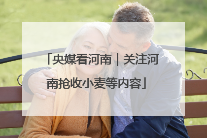 央媒看河南｜关注河南抢收小麦等内容