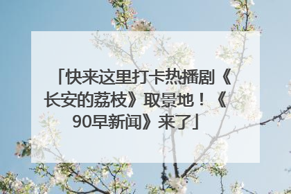 快来这里打卡热播剧《长安的荔枝》取景地！《90早新闻》来了