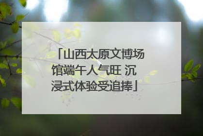 山西太原文博场馆端午人气旺 沉浸式体验受追捧