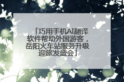 巧用手机AI翻译软件帮助外国游客，岳阳火车站服务升级迎旅发盛会