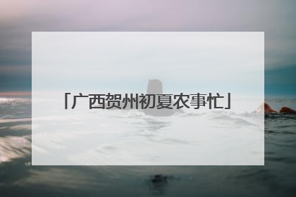 广西贺州初夏农事忙