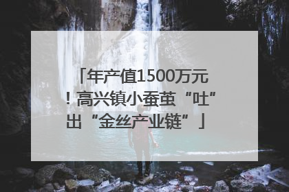 年产值1500万元！高兴镇小蚕茧“吐”出“金丝产业链”