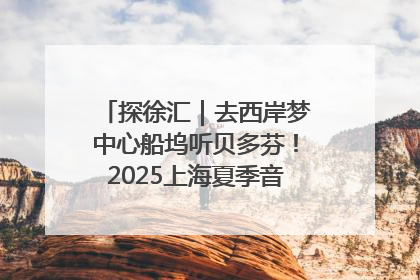 探徐汇｜去西岸梦中心船坞听贝多芬！2025上海夏季音乐节公布节目阵容