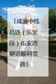 成渝中线高铁（乐至段）伍家湾隧道顺利贯通