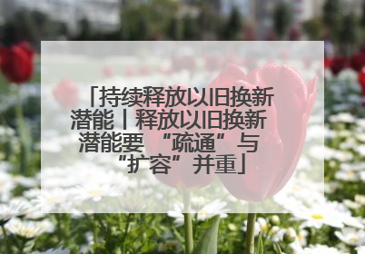 持续释放以旧换新潜能丨释放以旧换新潜能要 “疏通”与“扩容”并重