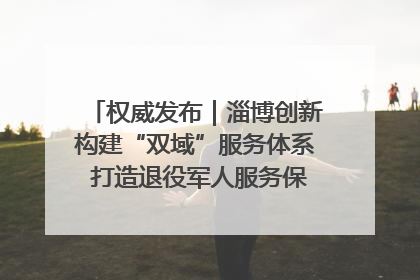 权威发布｜淄博创新构建“双域”服务体系 打造退役军人服务保障“淄博样板”