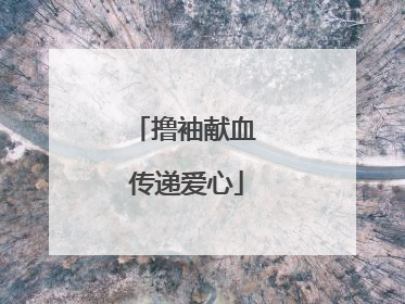 撸袖献血 传递爱心