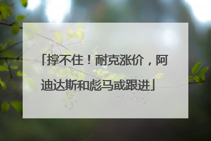 撑不住！耐克涨价，阿迪达斯和彪马或跟进