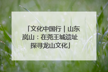 文化中国行｜山东岚山：在尧王城遗址探寻龙山文化