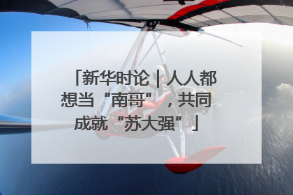 新华时论｜人人都想当“南哥”，共同成就“苏大强”