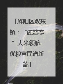 旌阳区双东镇：“旌益态”大米领航 优粮富民谱新篇