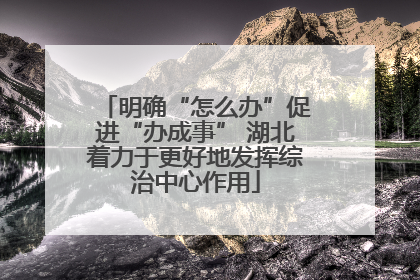 明确“怎么办”促进“办成事” 湖北着力于更好地发挥综治中心作用