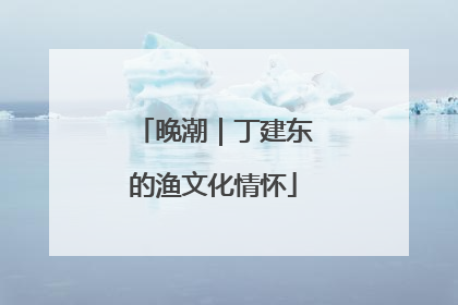 晚潮｜丁建东的渔文化情怀