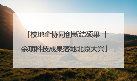 校地企协同创新结硕果 十余项科技成果落地北京大兴