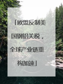 欧盟反制美国钢铝关税，全球产业链重构加速