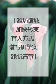 潍坊诸城：加快转变育人方式 谱写研学实践新篇章