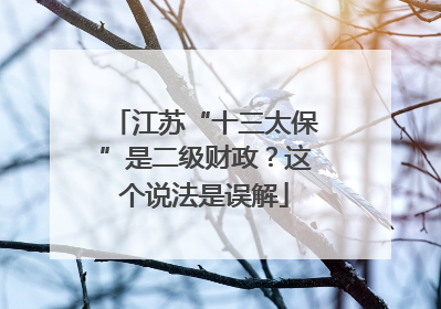 江苏“十三太保”是二级财政？这个说法是误解