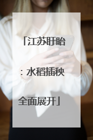 江苏盱眙：水稻插秧全面展开