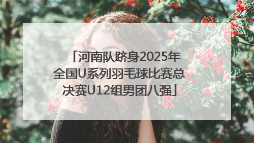 河南队跻身2025年全国U系列羽毛球比赛总决赛U12组男团八强