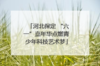 河北保定 “六一”嘉年华点燃青少年科技艺术梦