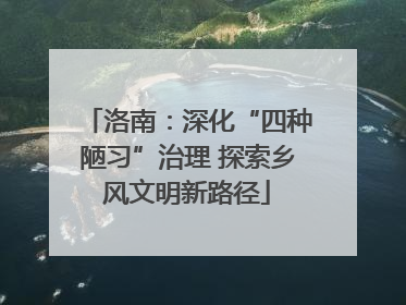 洛南：深化“四种陋习”治理 探索乡风文明新路径