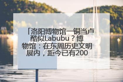 洛阳博物馆一铜当卢酷似Labubu？博物馆：在东周历史文明展内，距今已有2000多年历史