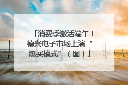 消费季激活端午！德兴电子市场上演“爆买模式”（图）