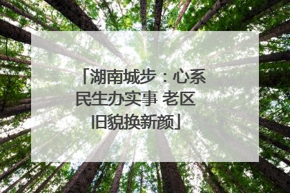 湖南城步：心系民生办实事 老区旧貌换新颜