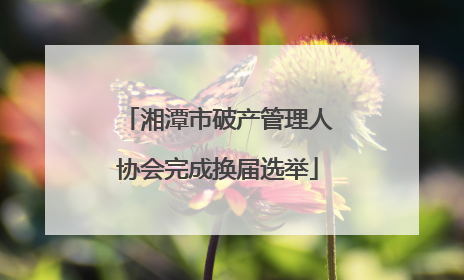 湘潭市破产管理人协会完成换届选举