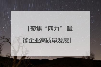 聚焦“四力” 赋能企业高质量发展