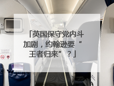 英国保守党内斗加剧，约翰逊要“王者归来”？