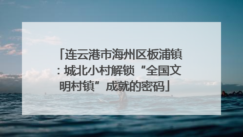 连云港市海州区板浦镇：城北小村解锁“全国文明村镇”成就的密码