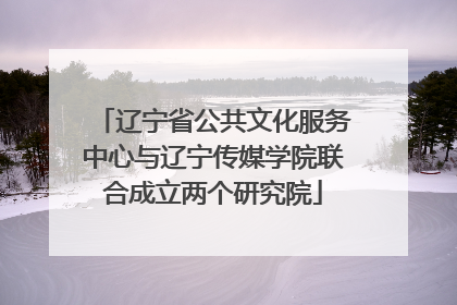 辽宁省公共文化服务中心与辽宁传媒学院联合成立两个研究院