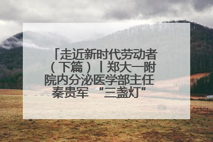 走近新时代劳动者（下篇）丨郑大一附院内分泌医学部主任秦贵军 “三盏灯”下的医者人生
