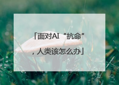 面对AI“抗命”，人类该怎么办