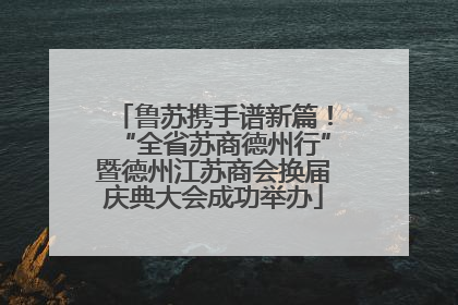 鲁苏携手谱新篇！“全省苏商德州行”暨德州江苏商会换届庆典大会成功举办