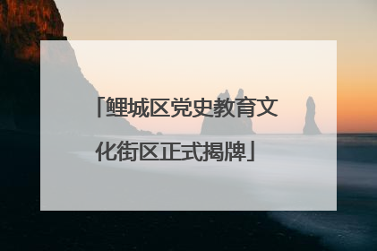 鲤城区党史教育文化街区正式揭牌