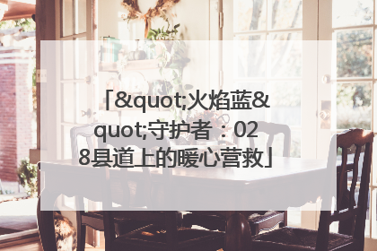 "火焰蓝"守护者：028县道上的暖心营救