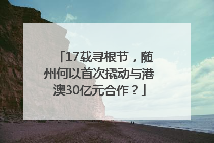 17载寻根节，随州何以首次撬动与港澳30亿元合作？
