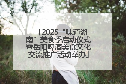 2025“味道湖南”美食季启动仪式暨岳阳啤酒美食文化交流推广活动举办