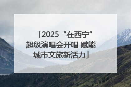 2025“在西宁”超级演唱会开唱 赋能城市文旅新活力