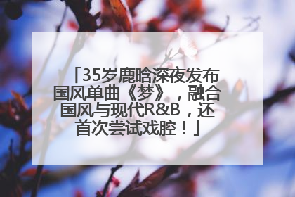 35岁鹿晗深夜发布国风单曲《梦》，融合国风与现代R&B，还首次尝试戏腔！