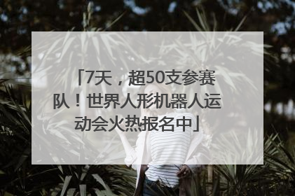 7天，超50支参赛队！世界人形机器人运动会火热报名中