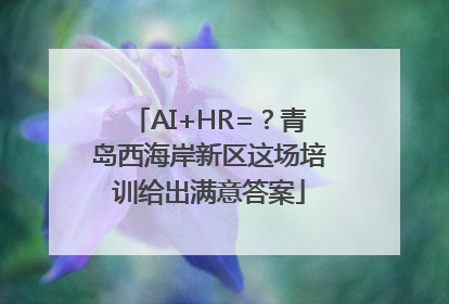 AI+HR=？青岛西海岸新区这场培训给出满意答案