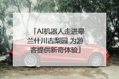 AI机器人走进皋兰什川古梨园 为游客提供新奇体验